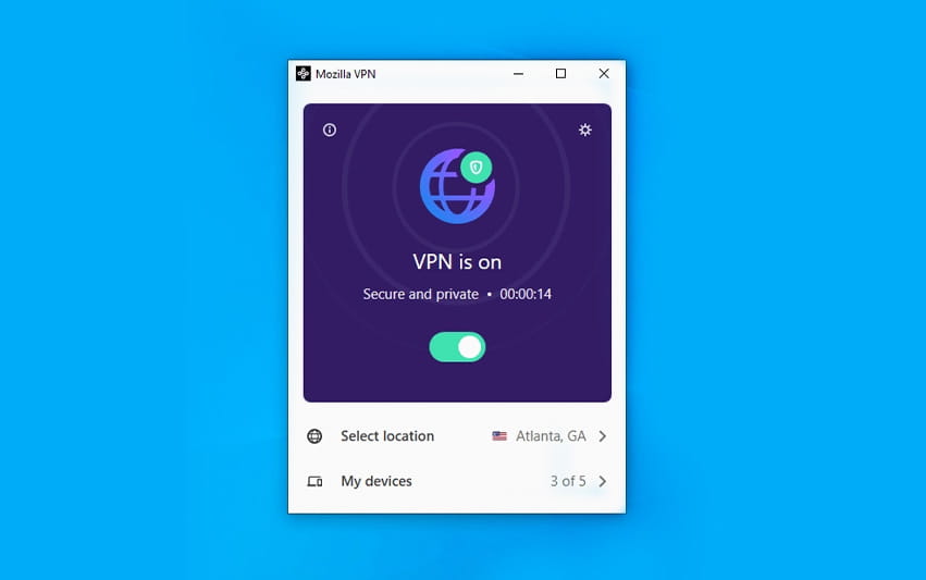 Mozilla VPN Test.
