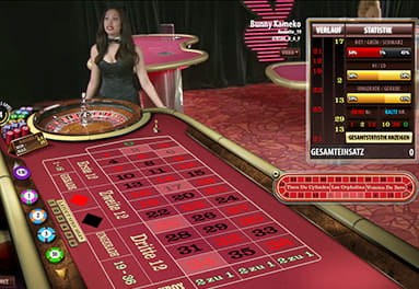 Live Roulette Tische von Spin Palace mit Playboy Croupiers sind sehr beliebt.