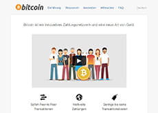 Screenshot von Bitcoin.org